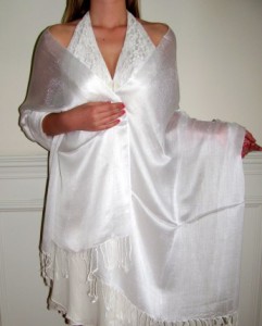 chiffon wedding shawl